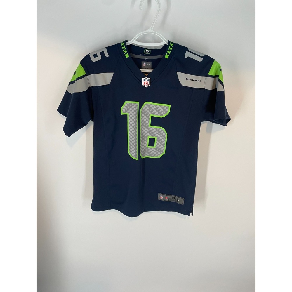 Seattle Seahawks Tyler Lockett 16 NFL Nike Kids Blue Jersey M 10-12